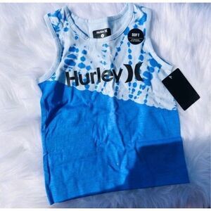 NWT HURLEY DIAGONAL TIE‎ DYE TANK TOP FOR BABY BOYS SIZE 6